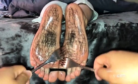 Restrained Asian Babe Trained In Foot Fetish Submission