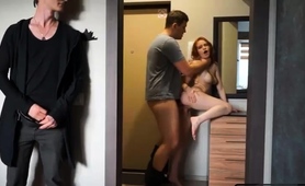 Redhead Slut Pays With Her Body For Pizz