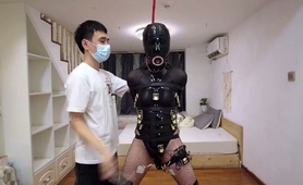 Sexy Slim Chinese Slave Being Schooled In Extreme Bdsm