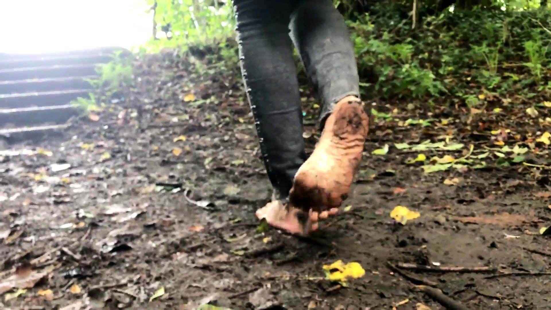 1920px x 1080px - Wild Foot Fetishist Enjoys Walking Barefoot In The Mud Video at Porn Lib