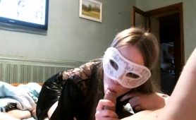 Masked Camgirl With A Perky Ass Blows And Bangs A Fat Cock
